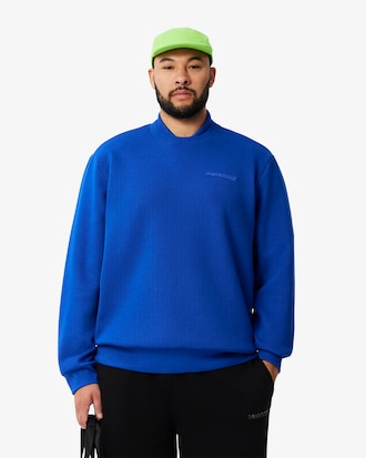 Men's Piqué Badge Accent Sweatshirt