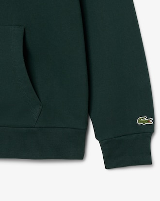 Zipped Badge Accent Hoodie