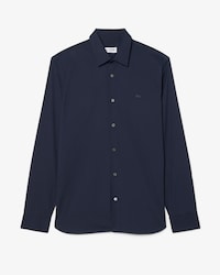 Chemise homme Lacoste slim fit col fran&ccedil;ais en popeline de coton