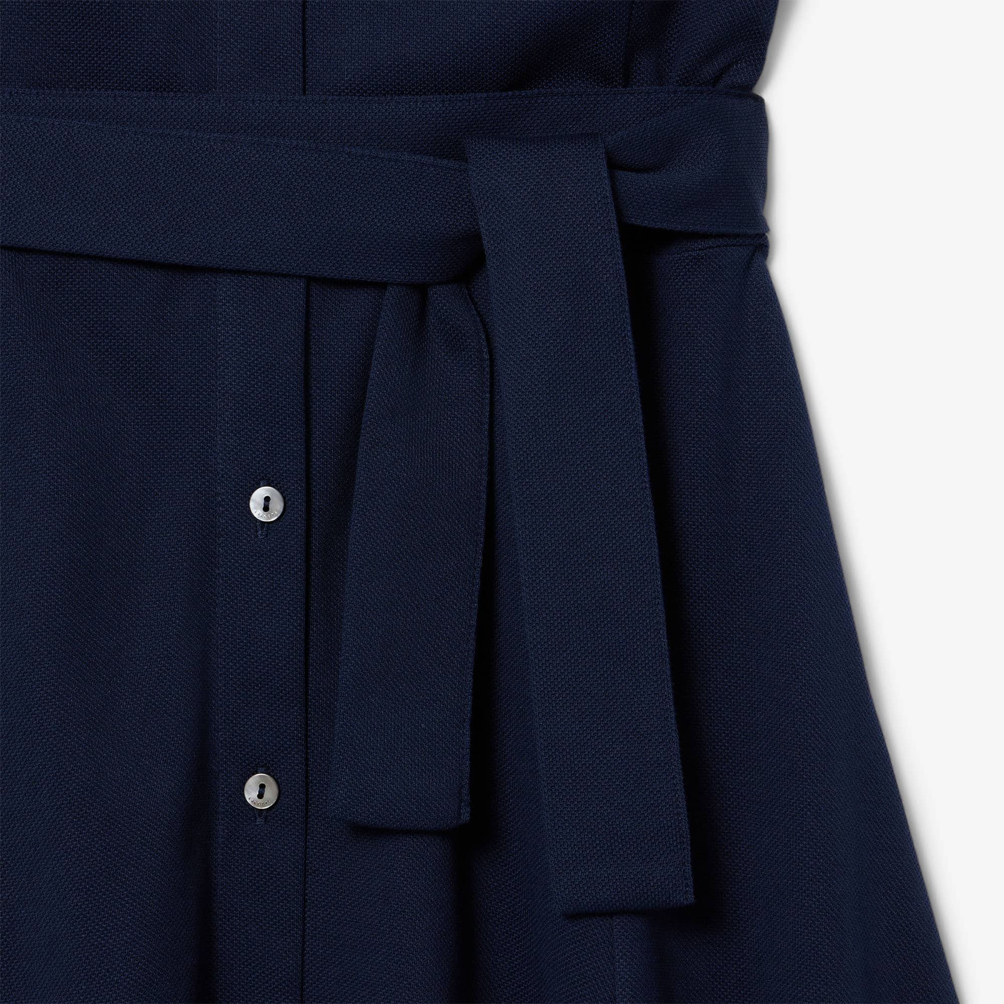 ★LACOSTE★ Women's Ringslings Fit and Flare Dress Navy EF94 Women's Flared Mini-Piqué Polo Dress - Dresses - New In 2025