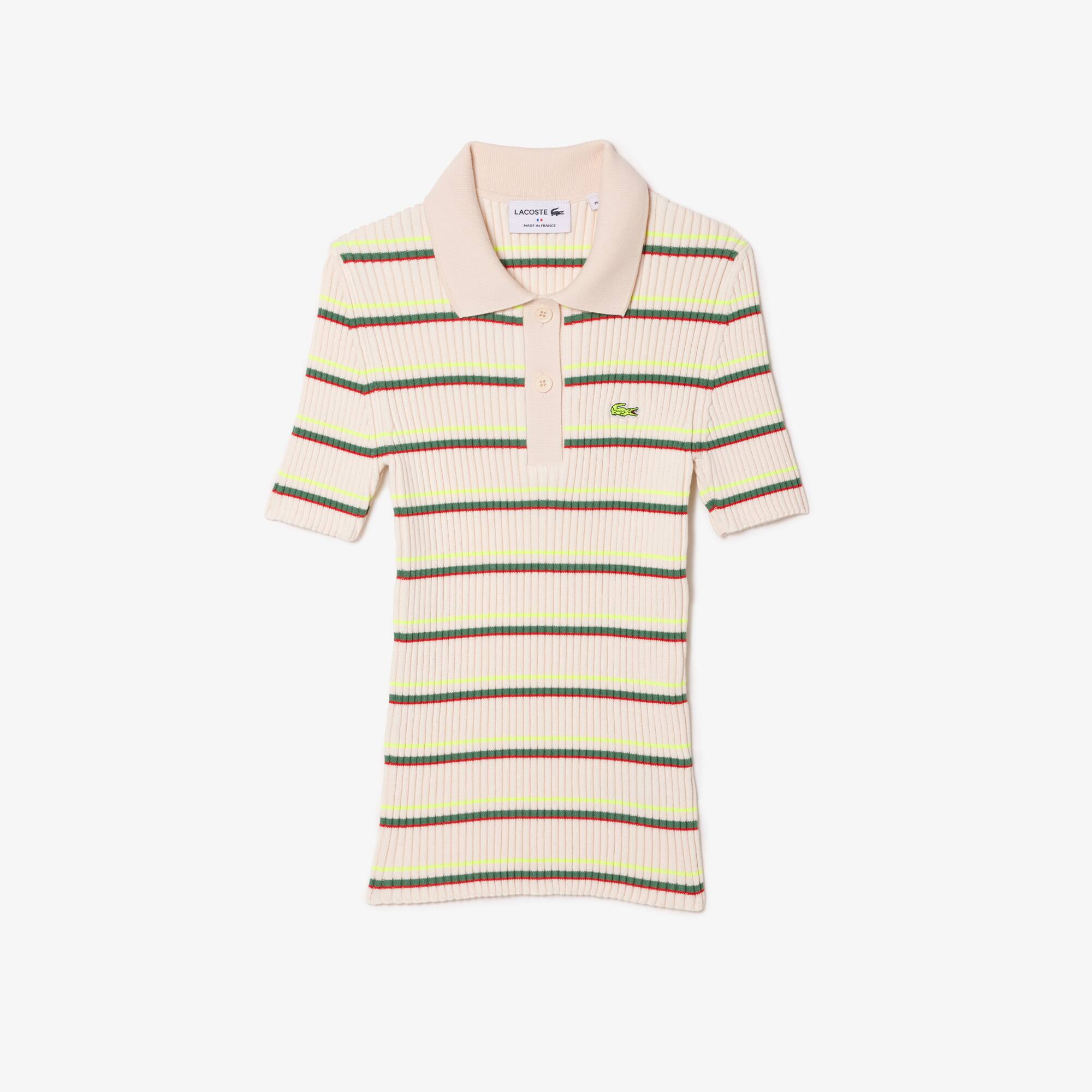 Women’s Made France Organic Cotton Striped Polo
