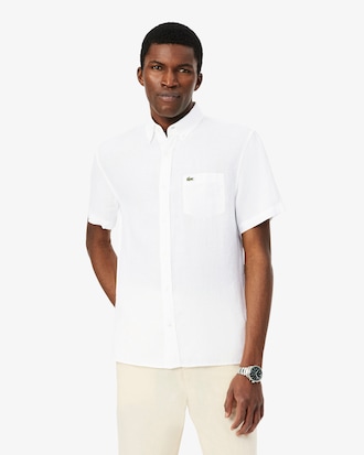 Men's Short Sleeve Linen Shirt  