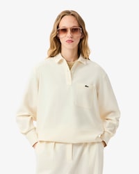 Women's Oversized Polo Style Flannel Shirt
