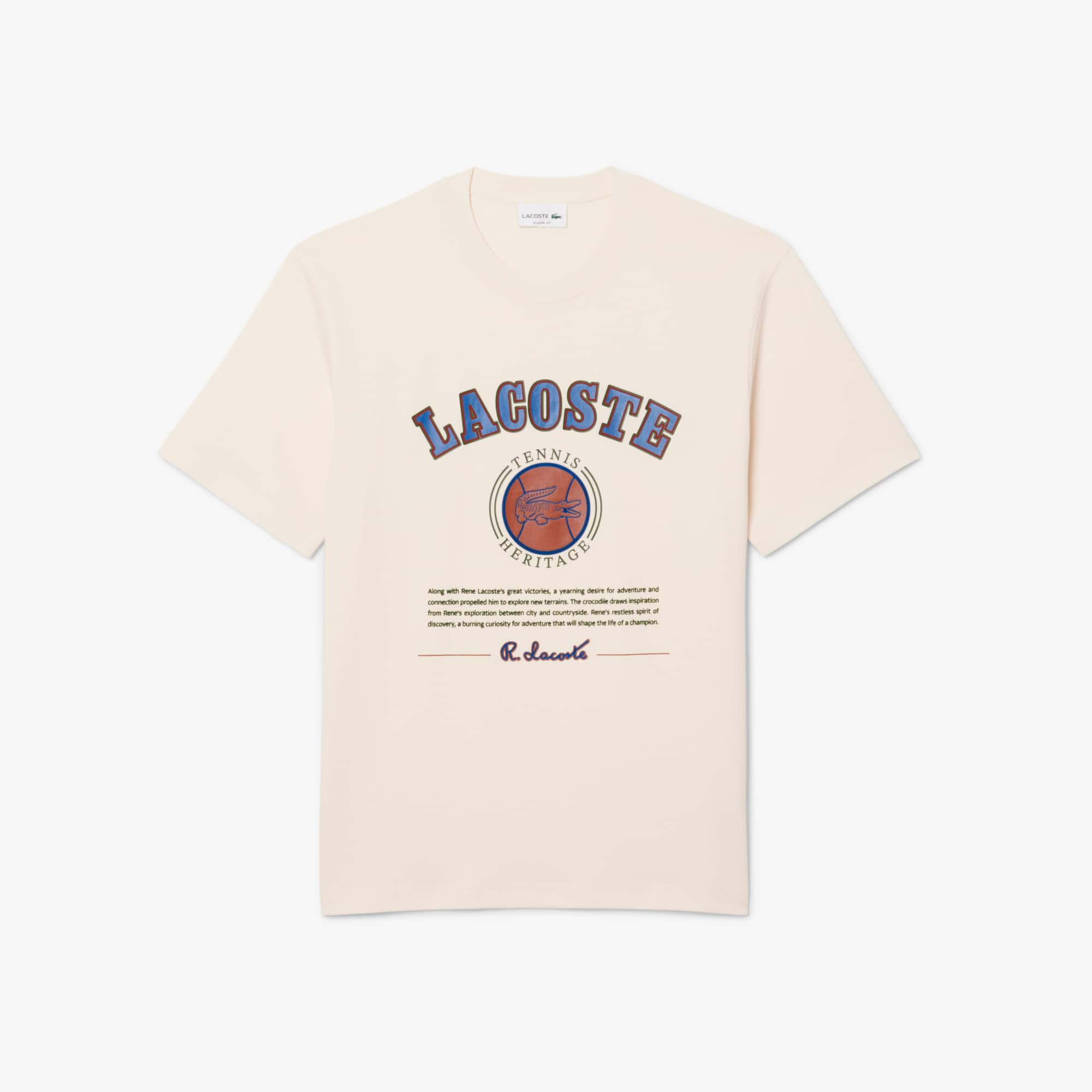 Men's Print Cotton T-Shirt - Preferred Cotton - New In 2026 | Lacoste