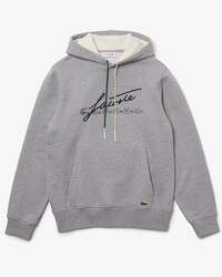 Men's Signature Hooded Flecked Cotton Fleece Hoodie