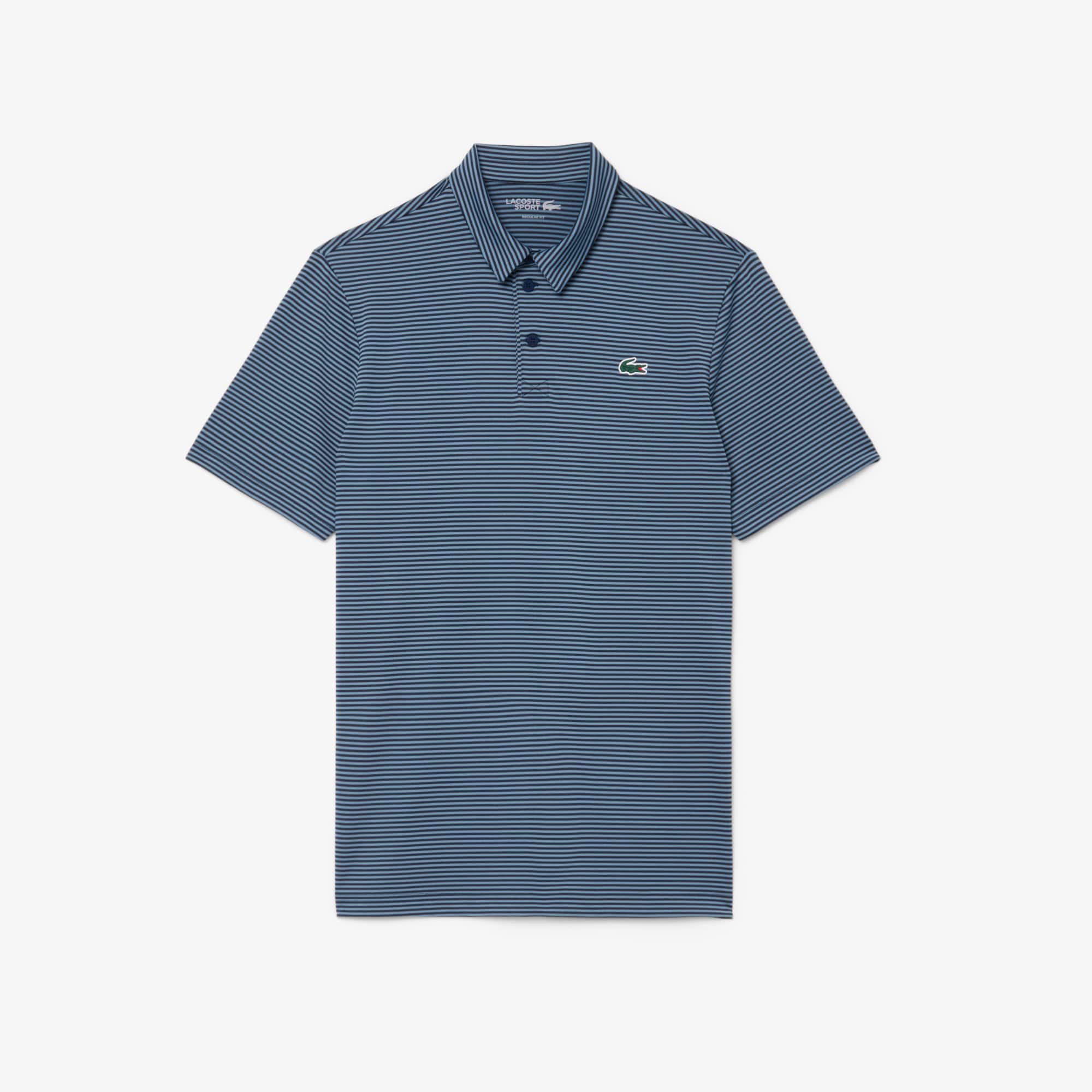 Ultra Dry Striped Golf Polo Shirt