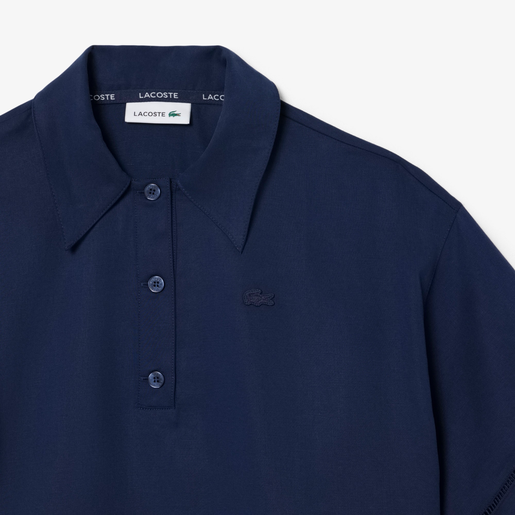 Oversized Fluid Twill Polo