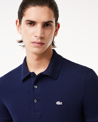 Men's Slim Fit Stretch Mini Piqué Polo
