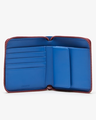 Billetera con cierre Lacoste Holiday Badge para hombre