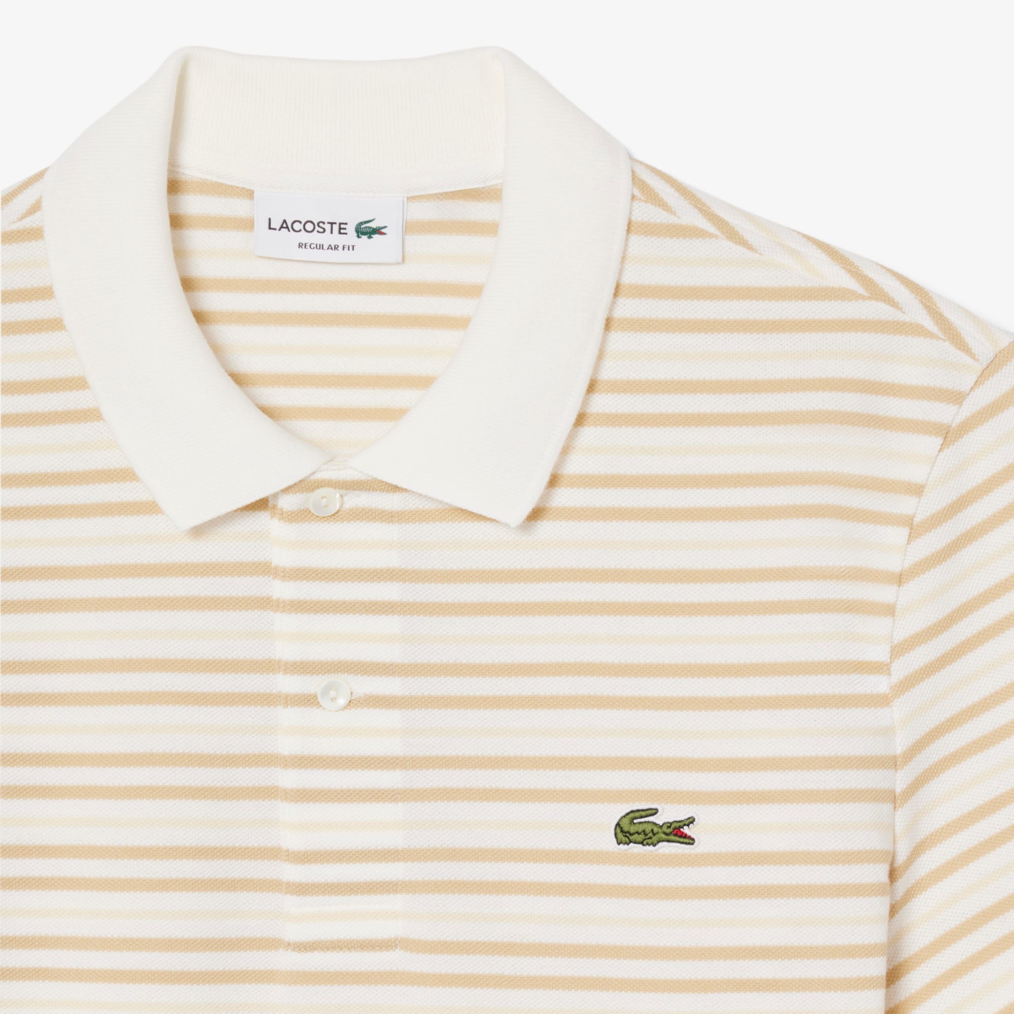 Classic Fit Striped Petit Piqué Polo