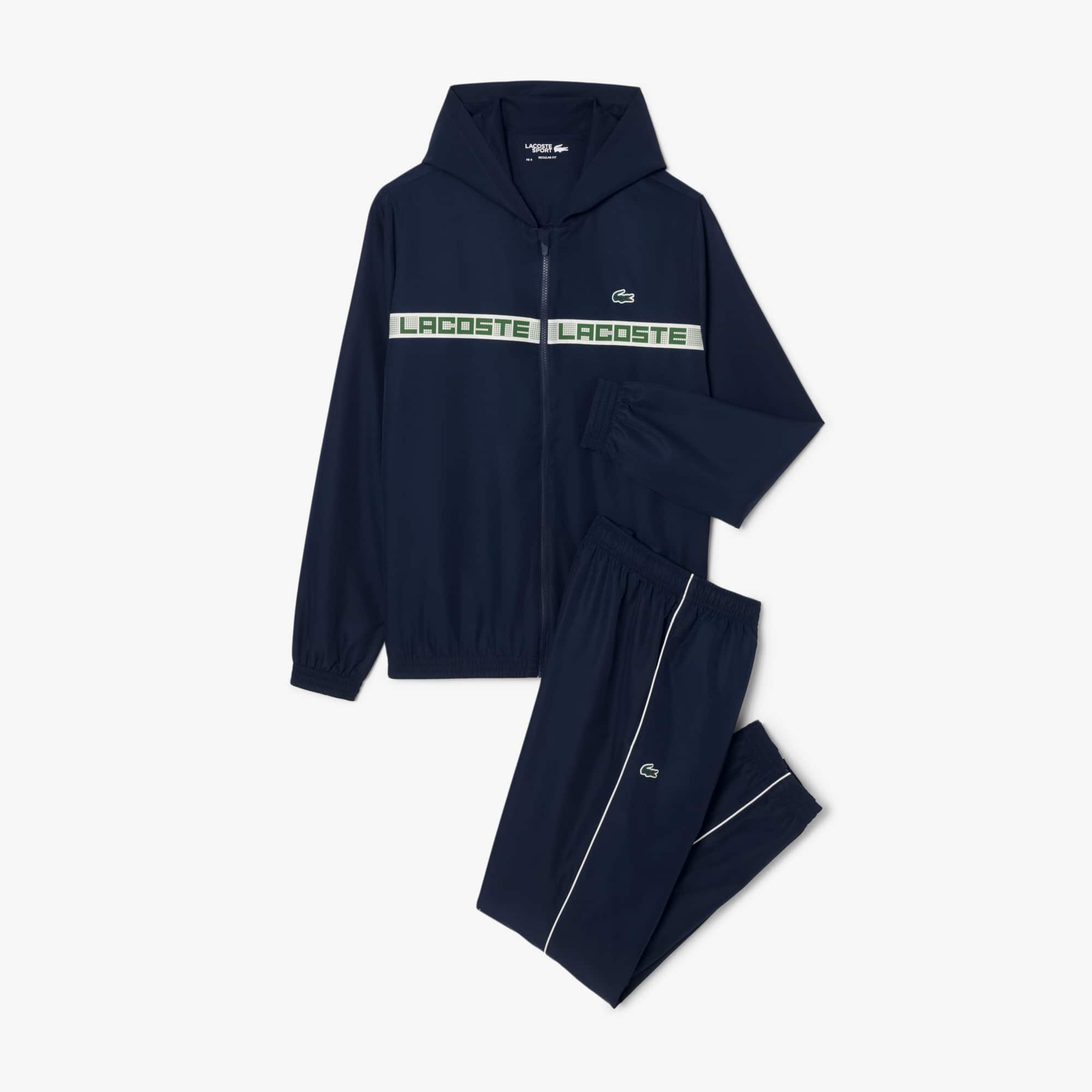 Men's Logo Stripe Tennis Tracksuit - Recycled Materials - New In