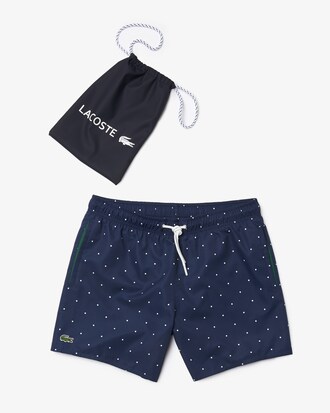 Men&rsquo;s Polka Dot Print Short Swimming Trunks