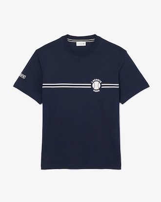 Men's Printed Embroidered Cotton Jersey T-Shirt
