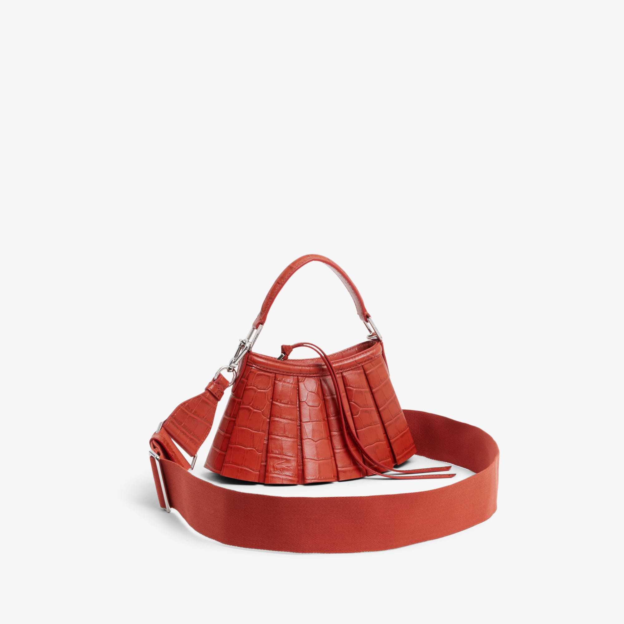 Runway Mini Lenglen Crocodile Effect Leather Bag - undefined - New