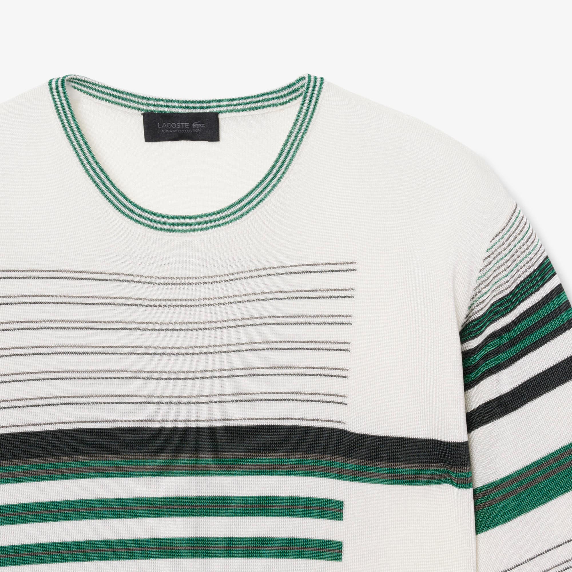 Runway Oversized Striped Satin T-shirt