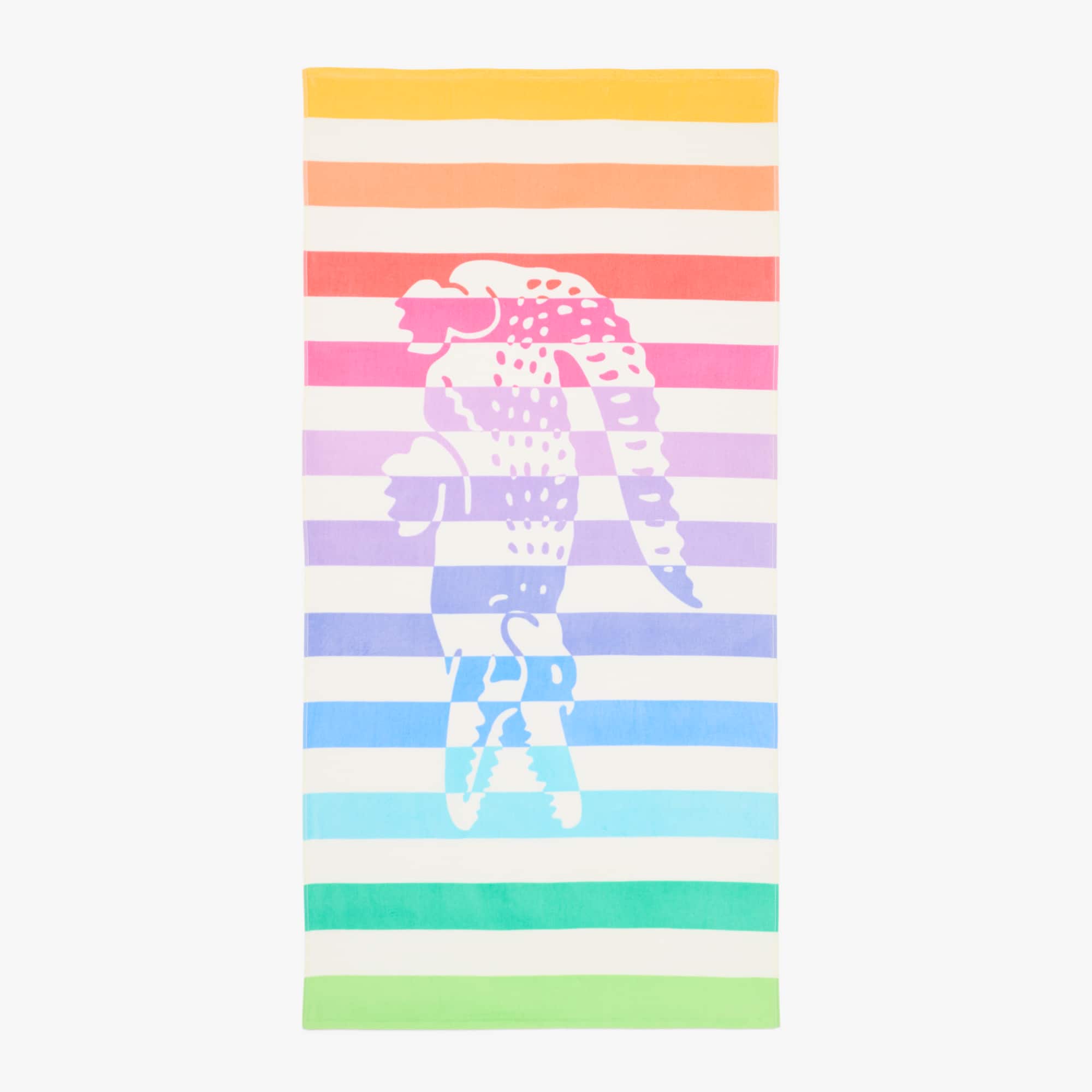 Striped Croc Beach Towel
