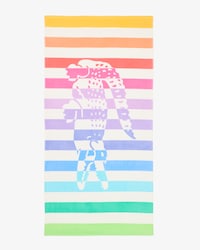 Striped Croc Beach Towel