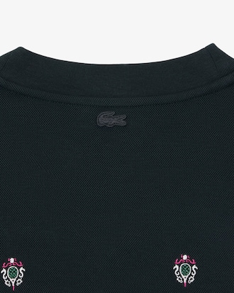 Sweatshirt Piqu&eacute; broderies oversize