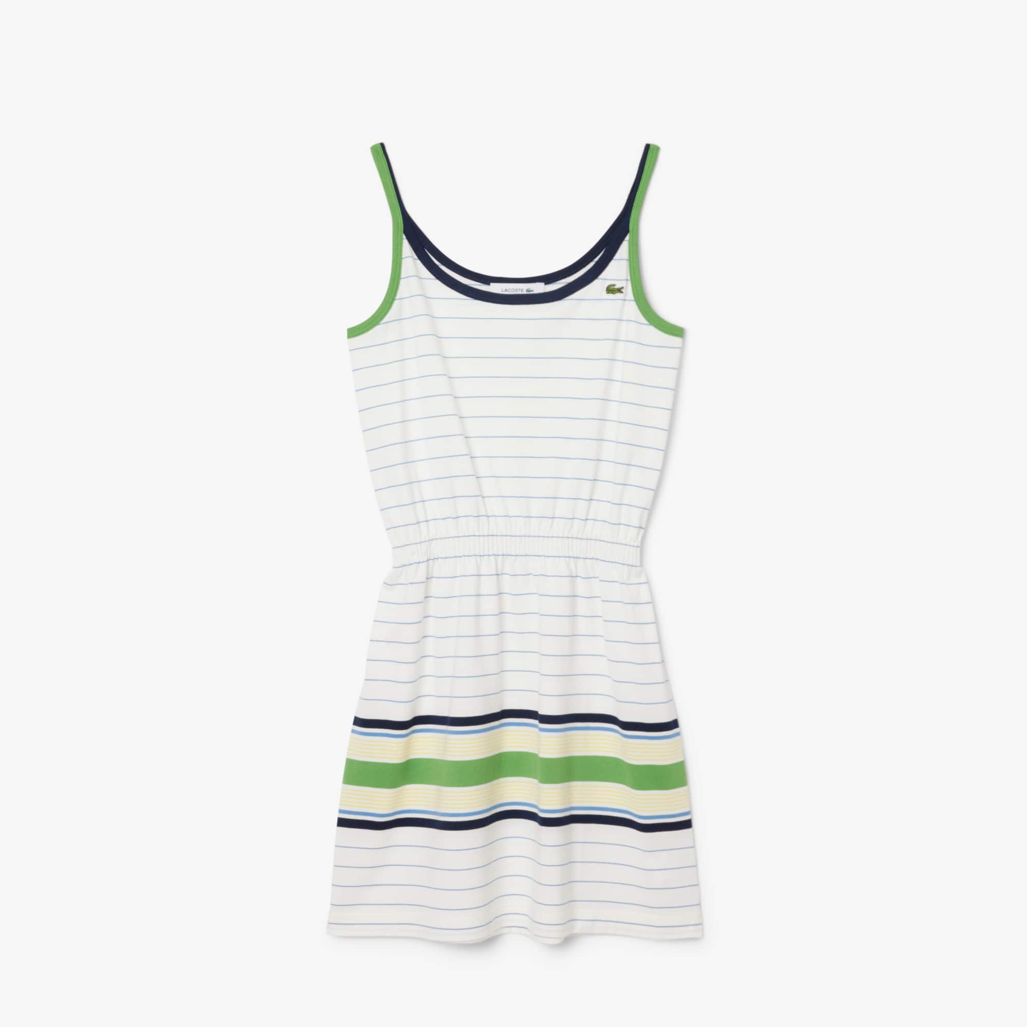 Lacoste Archive Re-edition Striped Cotton Tank Dress