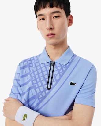 Men's Ultra Dry Printed Slim Fit Tennis Polo