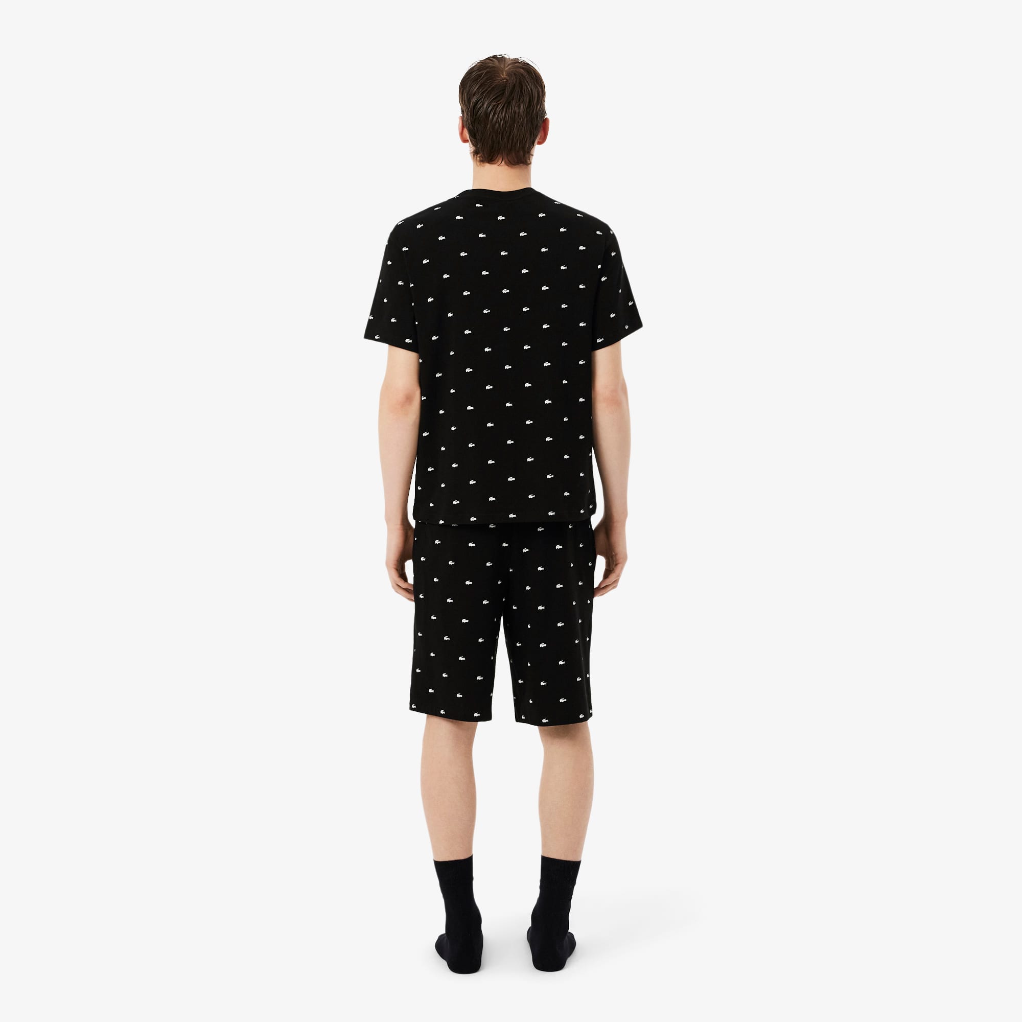 Men's Printed Cotton Pajama Set