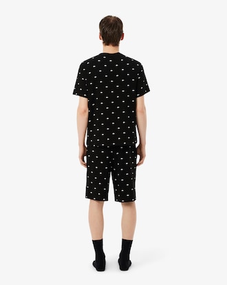 Men's Printed Cotton Pajama Set