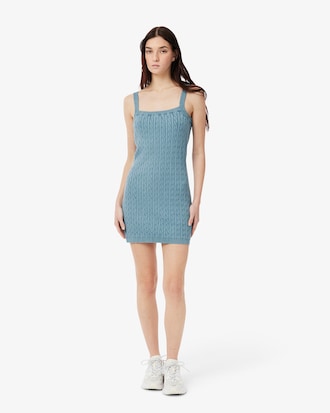 Vestido De Punto De Ochos Con Efecto Lavado Para Mujer