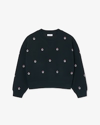 Sudadera Oversized de Piqu&eacute; con Bordado