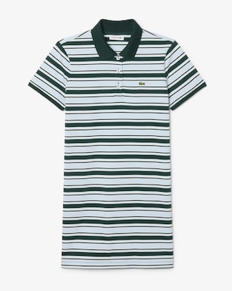Striped Cotton Polo Dress