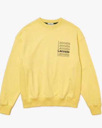 Men&rsquo;s LIVE Loose Fit Crew Neck Print Fleece Sweatshirt