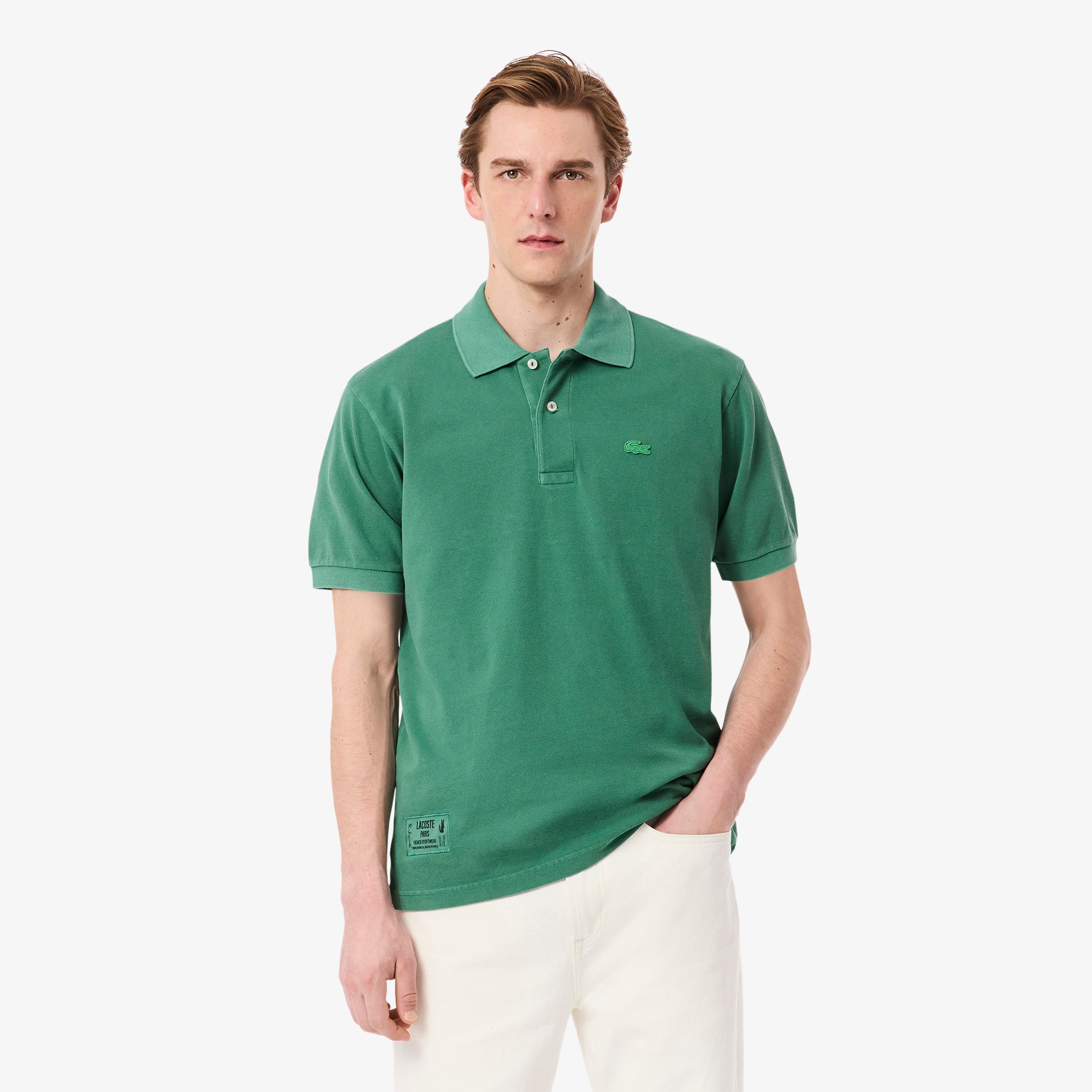 Men's Classic Fit L.12.12 Wash Effect Polo - Polo Shirts