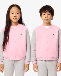 Kids' Contrast Sleeve Fleece Bomber Jacket