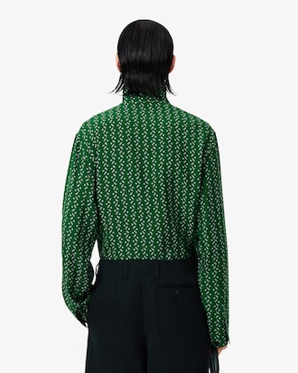 Runway Regular Fit Printed Satin Shirt