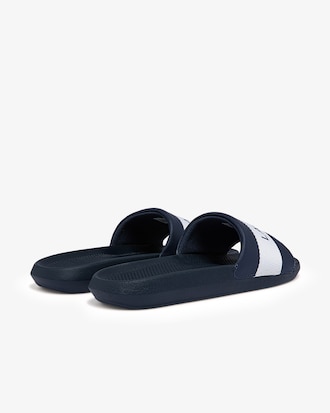 Men's Croco Logo Slides