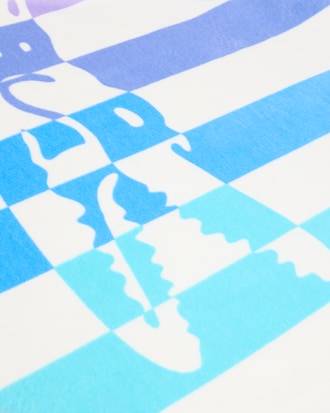 Striped Croc Beach Towel