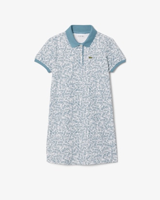 Vestido polo de algod&oacute;n estampado para ni&ntilde;a