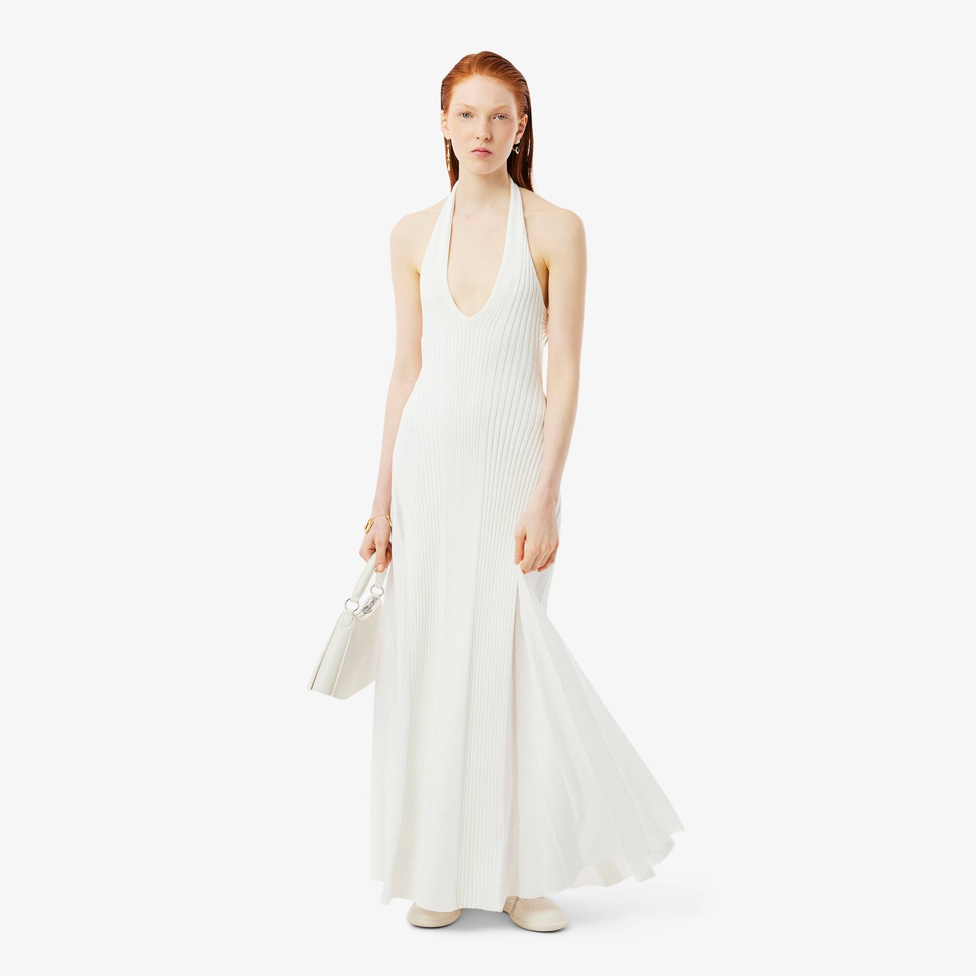 Women's Runway Ribbed Pleated Dress - undefined - New In