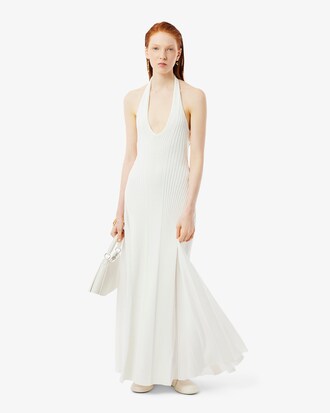 Women's Runway Ribbed Pleated Dress