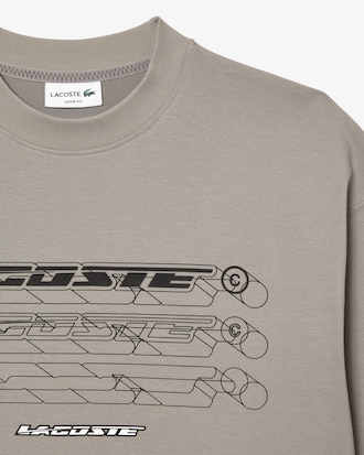 Sudadera de hombre Lacoste loose fit con marca