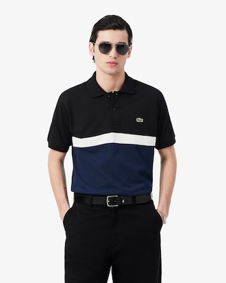 Polo de Petit Piqu&eacute; de Corte Cl&aacute;sico con Bloques de Color