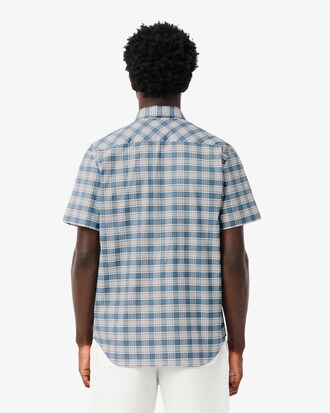 Men's Regular Fit Stretch Plaid Shirt