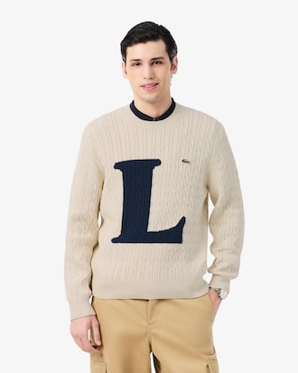 Intarsia Cable Knit Sweater