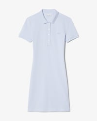 Robe polo en piqu&eacute; de coton stretch