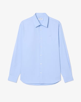Camisa de Corte Regular de Algod&oacute;n Texturizado