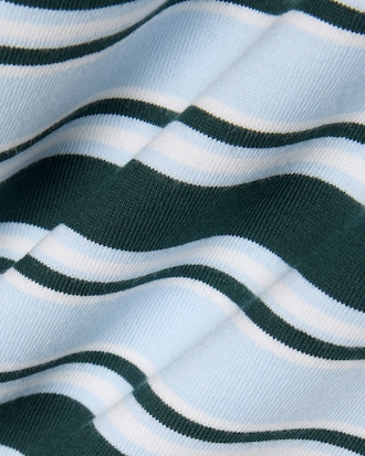 Polo Oversized de Manga Larga de Rayas
