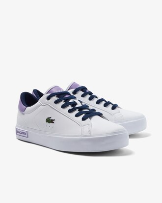 Sneakers Lacoste Powercourt de material sint&eacute;tico para ni&ntilde;os