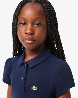 Polo Mini De Petit Piqu&eacute; Con Cuello Ondulado Para Ni&ntilde;os