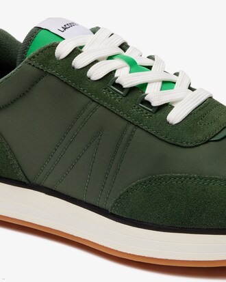 Men's L-Spin Leather and Textile Sneakers