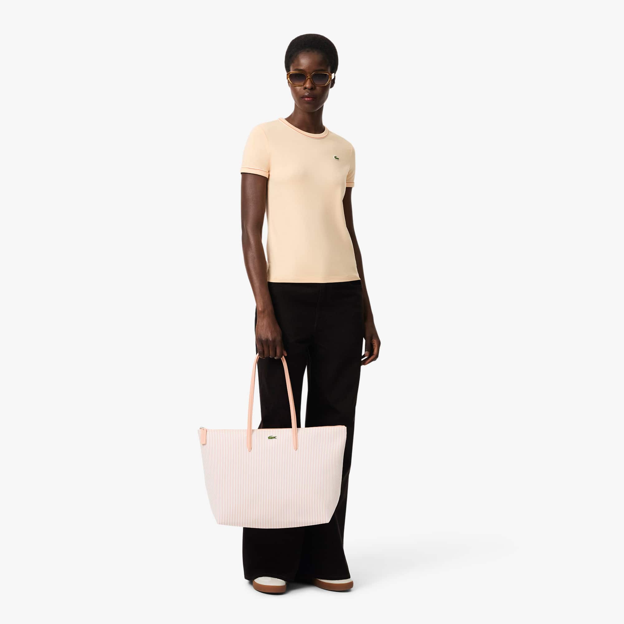 Large Striped L.12.12 Concept Tote - Tote Bags - New In 2026 | Lacoste