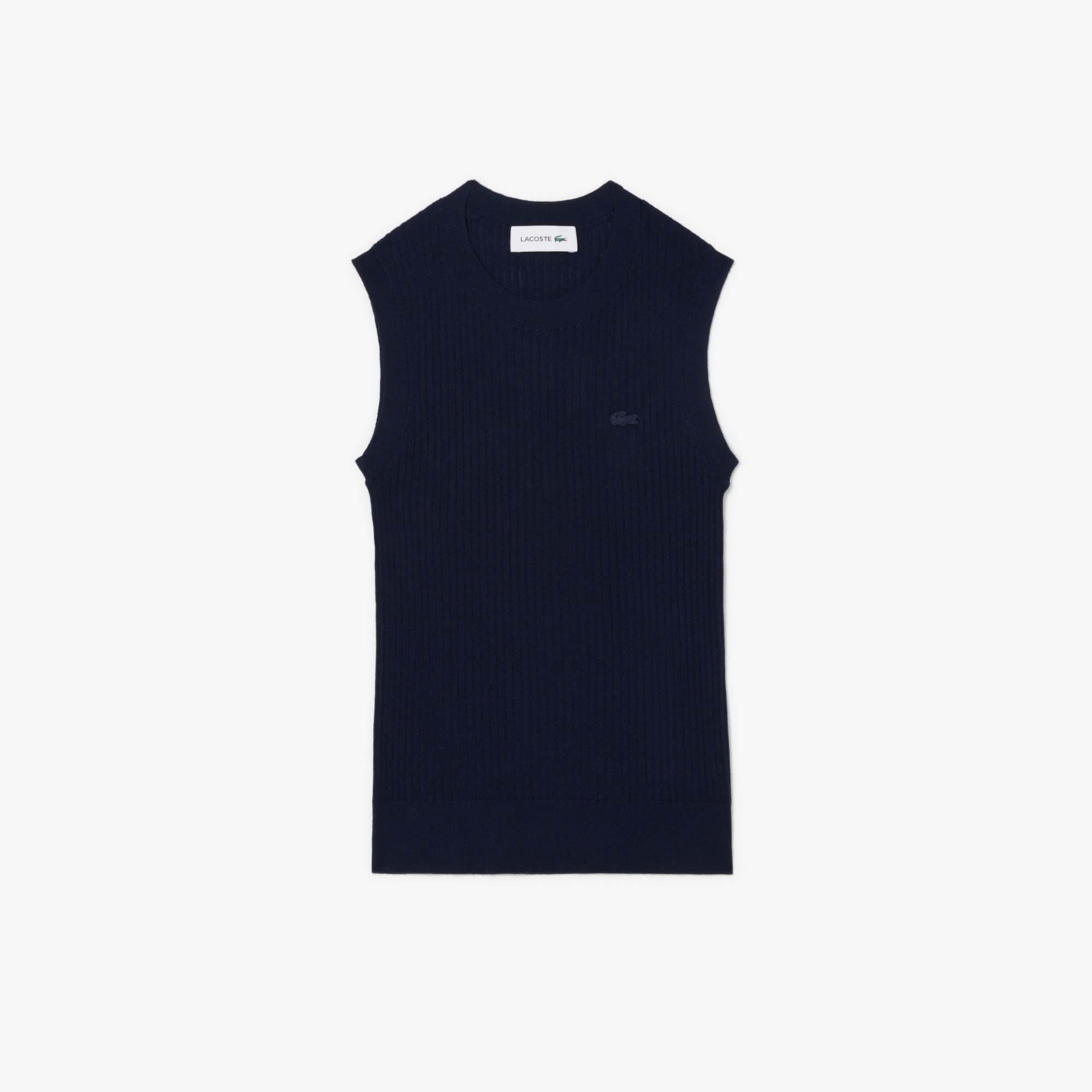 Merino Wool 3D Knit Sleeveless Sweater - Sweaters & Sweatshirts